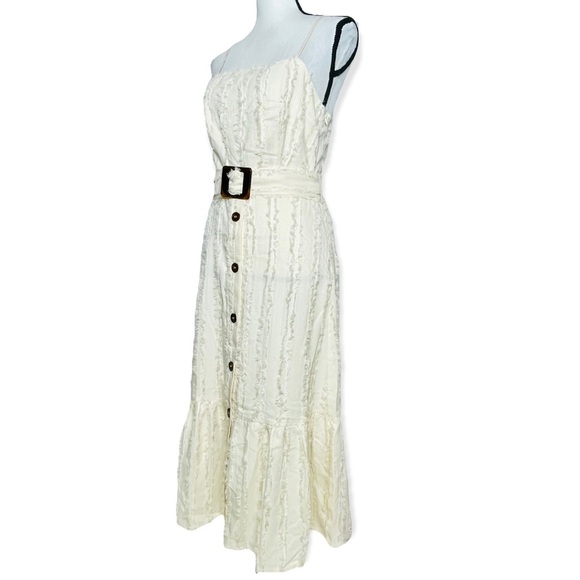 Anthropologie Moon River Boho button through midi dress with buckle Size… - Picture 6 of 13